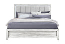 Elsie - King Bed With LED - Light Gray