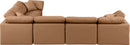 Indulge - Faux Leather 6 Piece Modular Corner Sectional