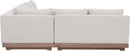 Solace - Olefin Performance Fabric 3 Piece Outdoor Patio Modular Sectional (Sofa, Loveseat & Corner Chair)