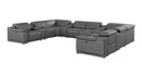 2679 - 12-Piece U-Shaped Power Reclining Sectional In Genuine Leather (4 Recliners)