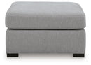 Lakepoint - Oversized Accent Ottoman - Nickel