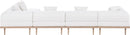 Laguna - 5 Piece 106.5" Upholstered Outdoor Patio Modular Sectional