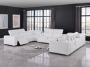 1208 - 10 Piece U Shaped Leather Sectional With 4 Power Recliners & Power Headrest