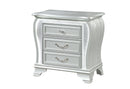 Aria - Nightstand With LED - Silver