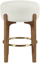 Torino - Backless Counter Stool With Brushed Brown Base (Set of 2)