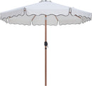 Amalfi - Aluminum Patio Umbrella - Black Base / Light Brown Pole