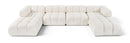 Orin - Velvet 6 Piece Modular Double Chaise Sectional
