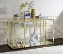 Uchenna - Sofa Table - Clear Glass & Gold