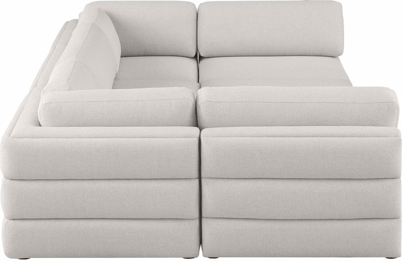 Beckham - 6 Piece Modular U-Shaped Armless Sectional