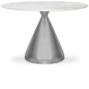 Emery - Marble/Stone Dining Table - White