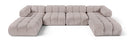 Orin - Velvet 6 Piece Modular Double Chaise Sectional