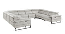 1246 - 8-Piece U-Shaped Modular Power Reclining Sectional With 4 Power Recliners And Power Headrests