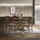 Wallace II - Side Chair (Set of 2) - Tan Linen & Weathered Oak