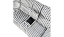 U6028 - Reclining Sectional With LED - Gray