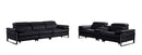 1246 - Modular Power Triple Reclining Sofa And Console Loveseat Set With Power Headrests