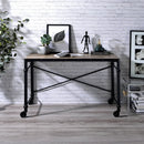 Oklarth - Writing Desk - Rustic Oak & Black