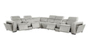 1224 - 8-Piece L-Shaped Sectional Sofa In With 4 Power Recliners & Power Headrests