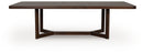 Dilenno - Rectangular Dining Room Extension Table - Dark Brown