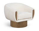 Avella - Interwoven Fabric Swivel Accent Chair
