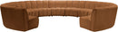 Infinity - 11 Piece Modular Sectional - Saddle