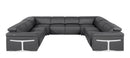 1126 - 8-Piece U-Shaped Sectional Sofa In With 4 Power Recliners & Power Headrests