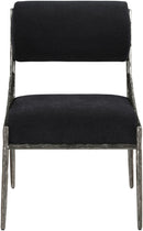 Bastille - Upholstered Dining Side Chair (Set of 2) - Silver Frame