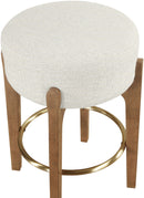 Torino - Backless Counter Stool With Brushed Brown Base (Set of 2)