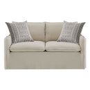 Upendo - Loveseat With 2 Pillows - Beige Linen