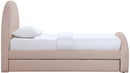 Andaz - Chenille Fabric Upholstered Trundle Bed