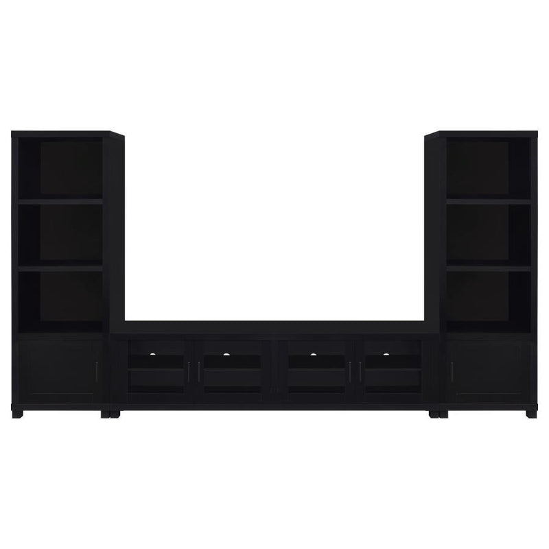 Jupiter - 3 Piece Entertainment Center TV Stand - Black