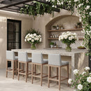 Solace - Olefin Performance Fabric Outdoor Patio Bar Stool