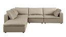 1100 - 5-Piece 4-Seat Sectional (Top-Grain Italian Leather)
