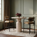 Serava - Faux Leather Upholstered Bar Stool - Tan