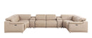 2679 - 8-Piece U-Shaped Power Reclining Sectional In Genuine Leather (2 Recliners)