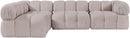 Orin - Fabric Velvet 4 Piece Modular Sectional