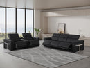 1126 - 6-Piece Modular Power Reclining Sofa And Console Loveseat Set In With 5 Power Recliners & Power Headrests