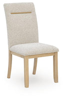 Lasinger - Dining Upholstered Side Chair (Set of 2) - Light Brown