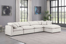 Indulge - Faux Leather 5 Piece Modular Sectional With Chaise