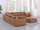 1100 - 6-Piece L-Shaped Sectional (Top-Grain Italian Leather)