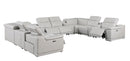 9762 - 12-Piece U-Shaped Sectional Sofa With 4 Power Recliners