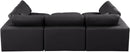 Comfy - 6 Piece Faux Leather Sectional