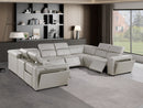 1224 - 8-Piece U-Shaped Sectional Sofa In With 4 Power Recliners & Power Headrests