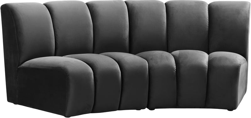 Infinity - 2 Piece Velvet Modular Sectional