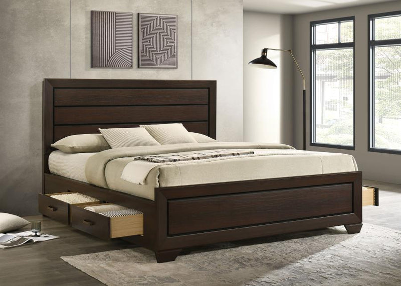 Kauffman - Wood Storage Panel Bed