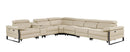 1246 - 7-Piece L-Shaped Modular Power Reclining Sectional With 3 Power Recliners And Power Headrests