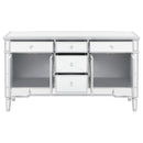 Duchess - 5-Drawer Mirrored Storage Accent Cabinet - Silver