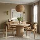 Velora - Upholstered Dining Chair (Set of 2) - Saddle / Natural