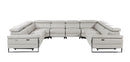 1246 - 8-Piece U-Shaped Modular Power Reclining Sectional With 4 Power Recliners And Power Headrests
