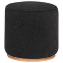 Zena - Faux Sheepskin Upholstered Round Ottoman