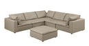 1100 - 6-Piece L-Shaped Sectional (Top-Grain Italian Leather)